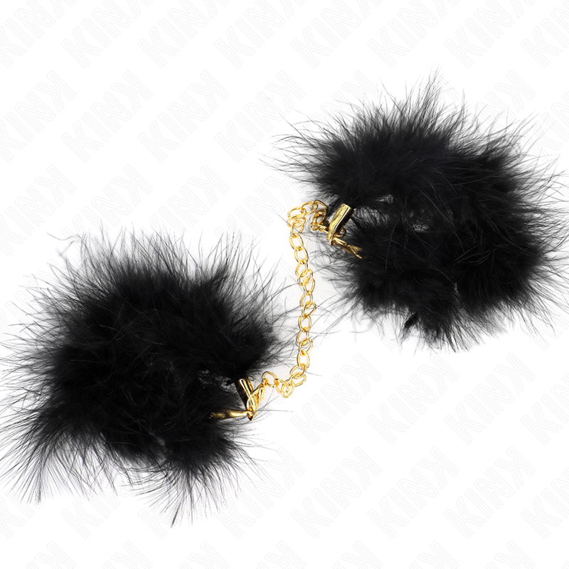 KINK - FEATHER HAND CUFFS WITH GOLD CHAIN MODEL 0 - Bild 3