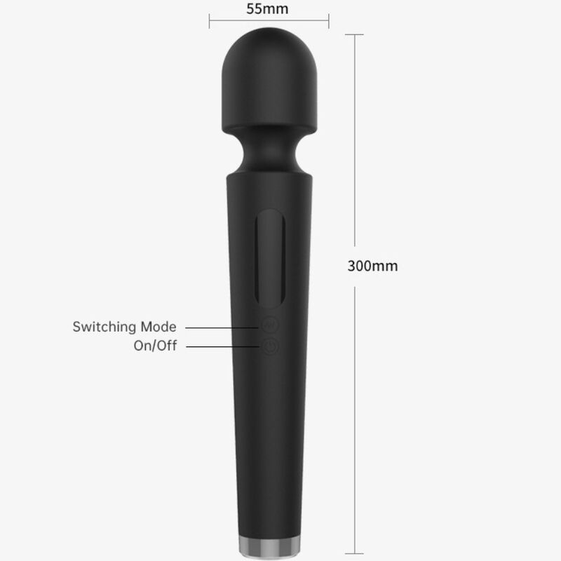 Alternative view of ARMONY - X POWER LARGE MASSAGER & VIBRATOR 7 VIBRATIONS BLACK