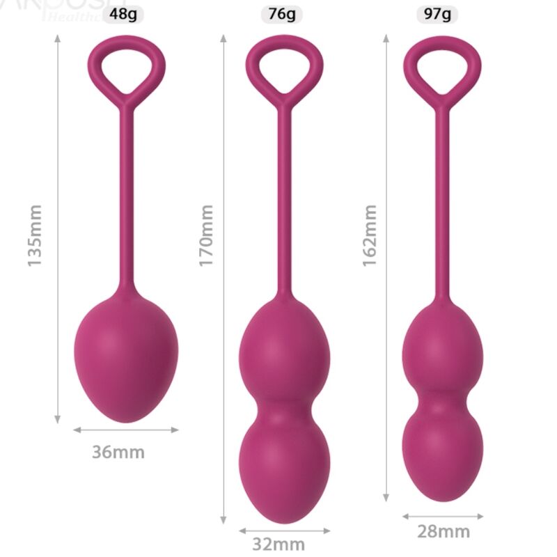 ARMONY - ANABIOSIS VAGINAL DUMBBELL 3 LEVELS BURGUNDY - Bild 8