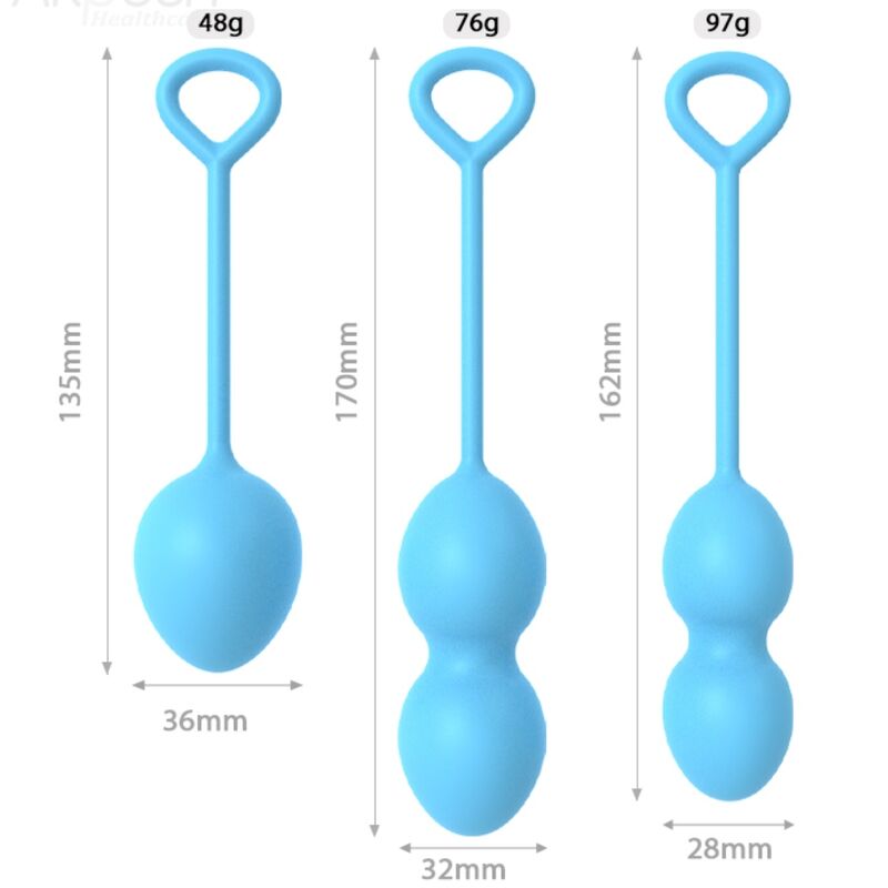 ARMONY - ANABIOSIS VAGINAL DUMBBELL 3 LEVELS BLUE - Bild 4