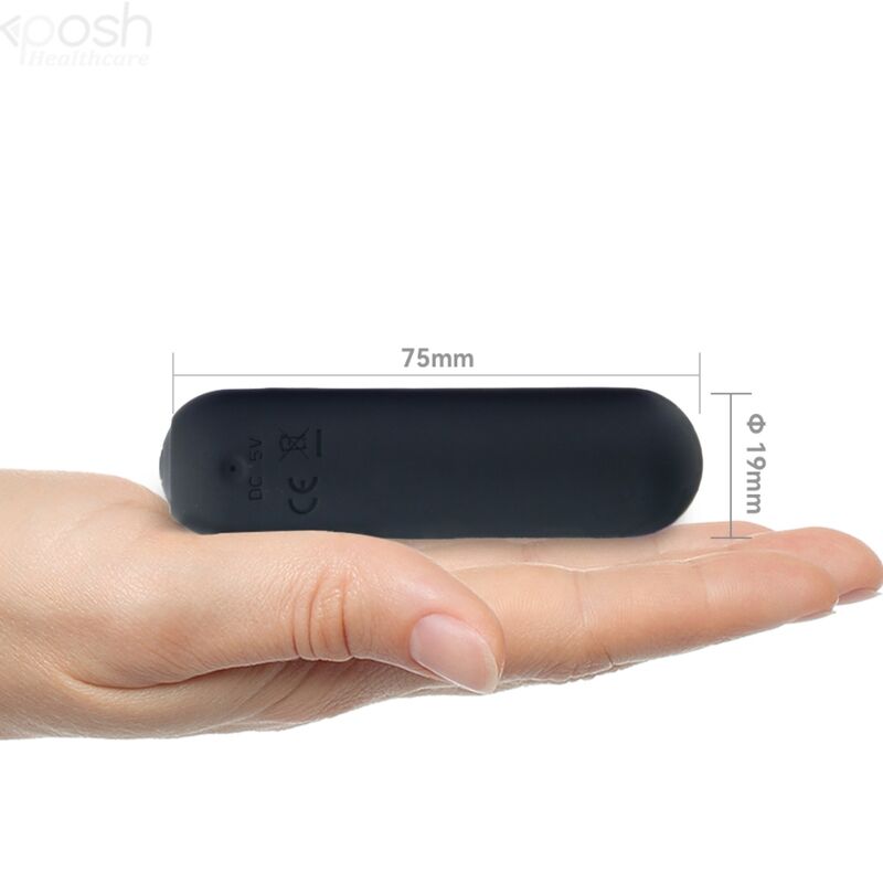 Alternative view of ARMONY - SPLASH HAHA VIBRATOR BULLET SILICONE 10 VIBRATIONS 75 X 19 CM BLACK