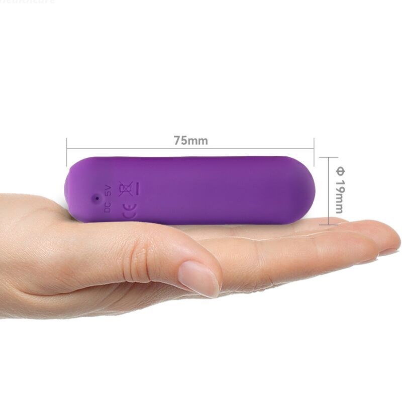 ARMONY - SPLASH HAHA VIBRATOR BULLET SILICONE 10 VIBRATIONS 75 X 19 CM PURPLE - Bild 4