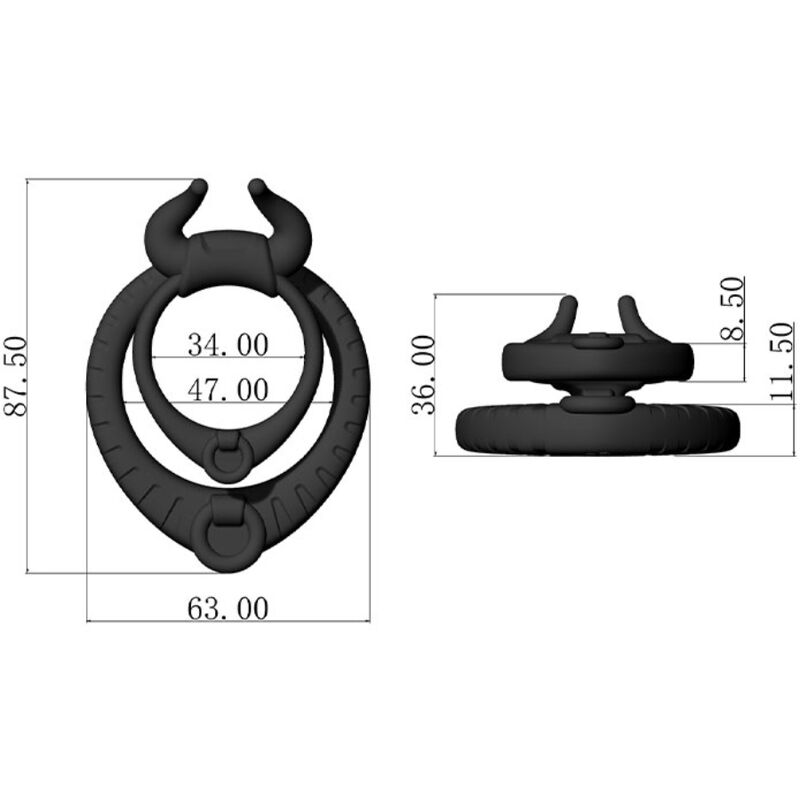 ARMONY - BULL'S PASION RING BLACK - Bild 6