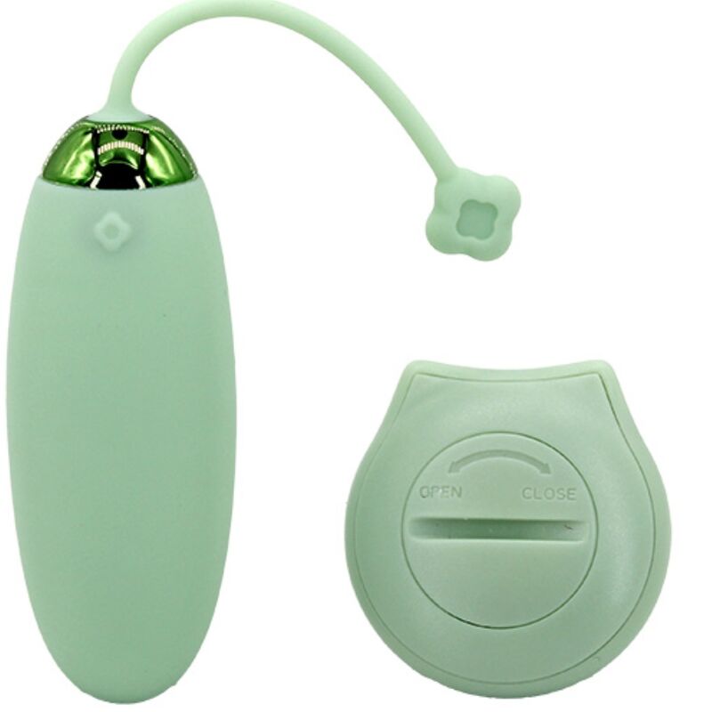Alternative view of ARMONY - KITTY FUN EGG VIBRATOR REMOTE CONTROL 10 VIBRATIONS GREEN
