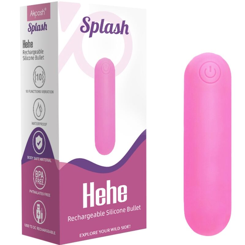 ARMONY - SPLASH HEHE VIBRATOR BULLET SILICONE 10 VIBRATIONS 65 X 15 CM PINK - Bild 6