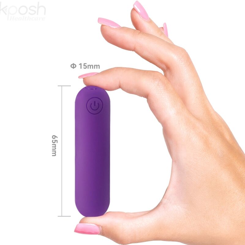ARMONY - SPLASH JOLINE VIBRATOR BULLET SILICONE REMOTE CONTROL 10 VIBRATIONS 6.5 X 1.5 CM PURPLE - Bild 4