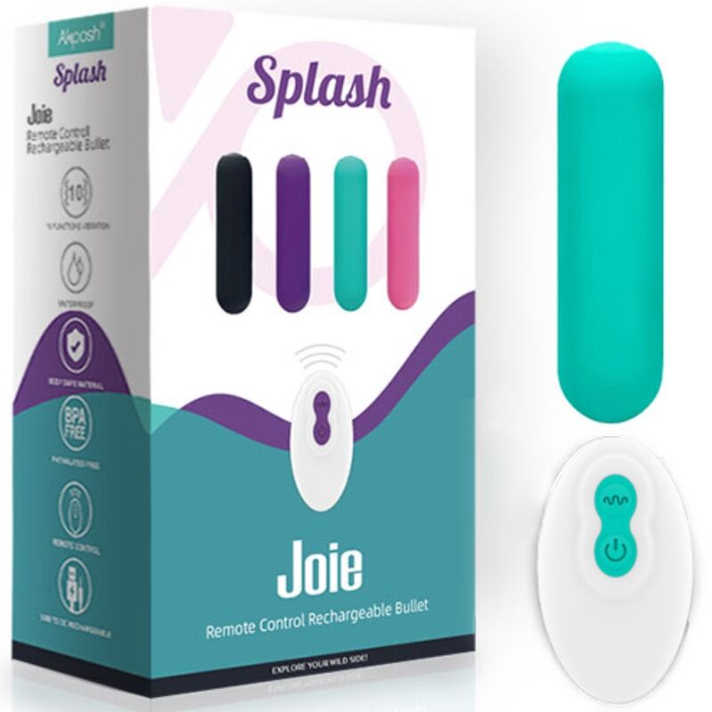 ARMONY - SPLASH JOIE VIBRATOR BULLET SILICONE REMOTE CONTROL 10 VIBRATIONS 75 X 19 CM GREEN - Bild 5