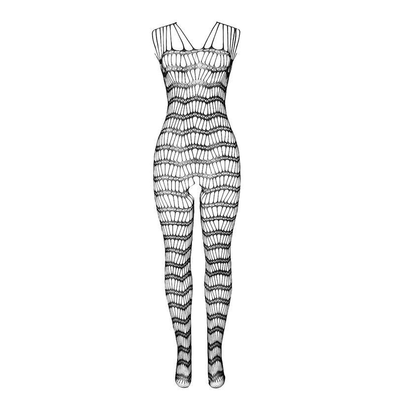 Alternative view of SUBBLIME - 951696 FISHNET CROTCHLESS BODYSTOCKING WITH STRAPS ON THE SHOULDERS BLACK ONE SIZE