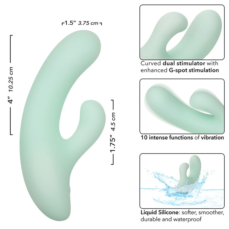 CALEXOTICS - PACIFICA FIJI VIBRATOR & ESTIMULATOR G SPOT 10 VIBRATIONS AQUA - Bild 7