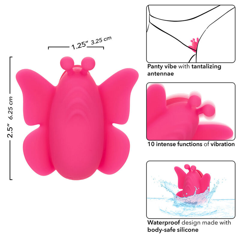 CALEXOTICS - NEON VIBES THE FLUTTER VIBE STIMULATOR 10 VIBRATIONS PINK - Bild 9