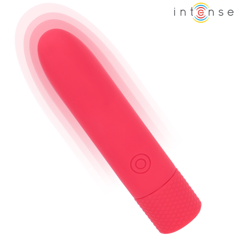 Alternative view of INTENSE - SYMONE USB RECHARGEABLE VIBRATING BULLET 8 VIBRATIONS RED 10 X 2.2 CM
