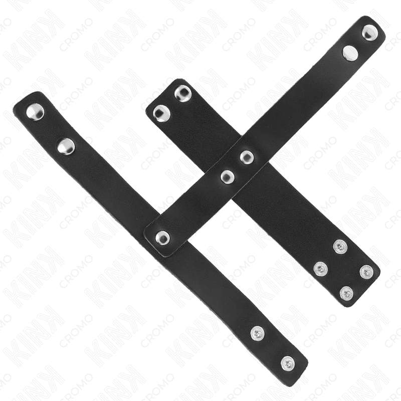 KINK - LEATHER PENIS CAGE RING WITH ADJUSTABLE BALL DIVIDER - Bild 3