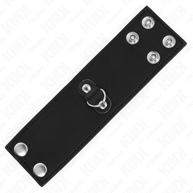KINK - LEATHER PENIS RING WITH PRESSURE CLOSURE 18 X 5 CM - Bild 4