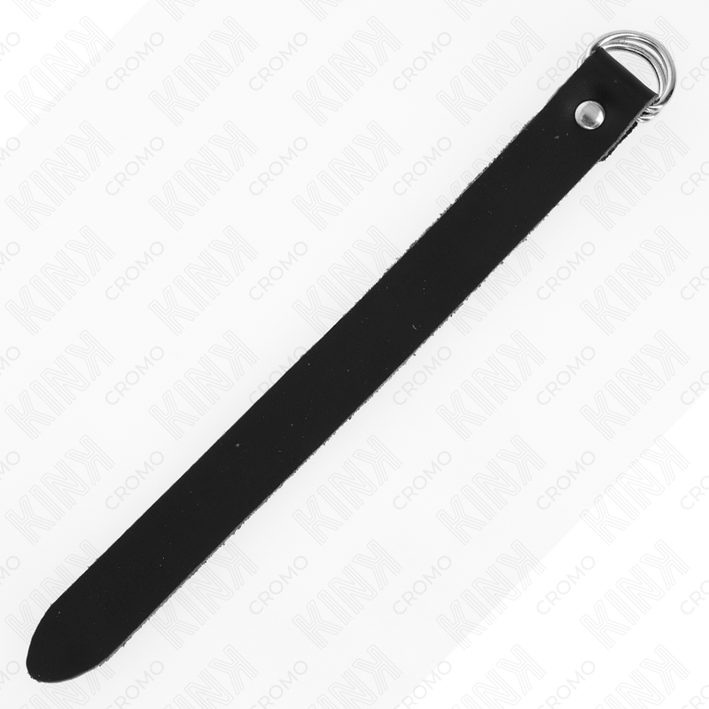 KINK - LEATHER PENIS RING WITH PRESSURE CLOSURE 22 X 2 CM - Bild 3
