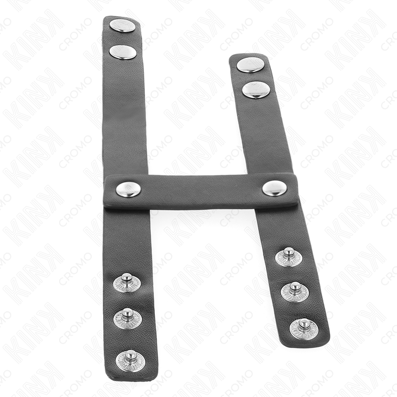KINK - ADJUSTABLE DOUBLE LEATHER PENIS RING - Bild 5
