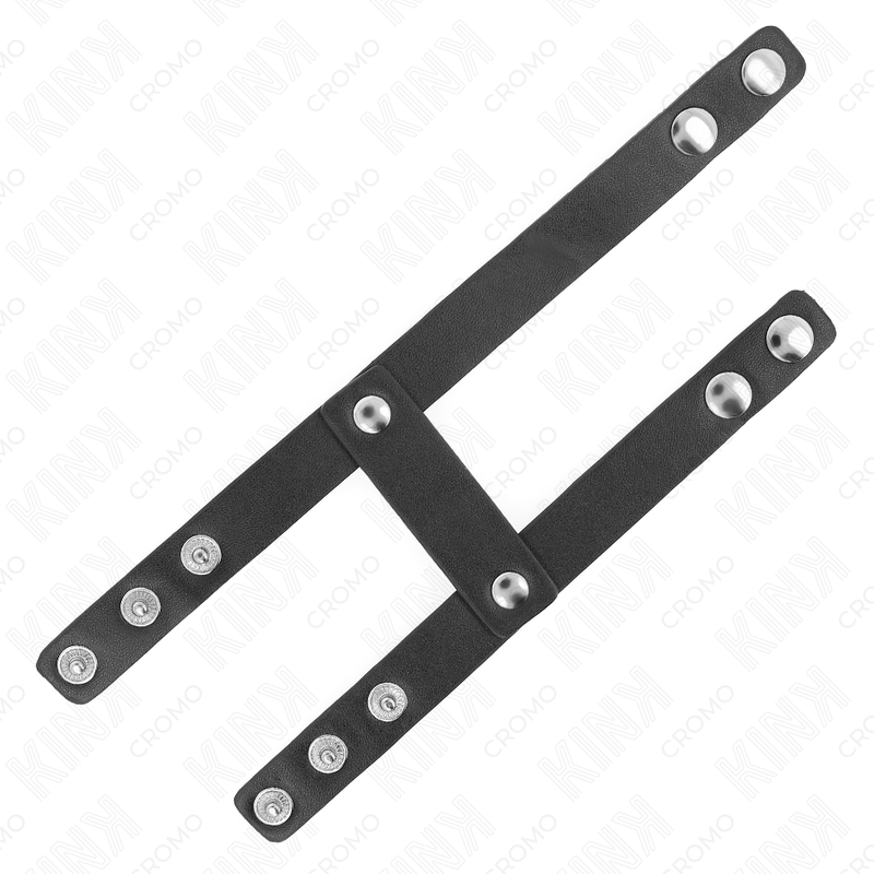KINK - ADJUSTABLE DOUBLE LEATHER PENIS RING - Bild 6