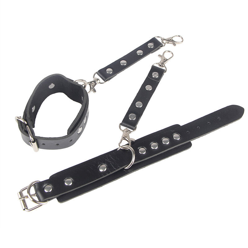 SUBBLIME - 953690 HANDCUFFS WITH BONDAGE BELT BLACK ONE SIZE - Bild 11