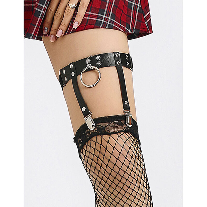 SUBBLIME - 953744 ADJUSTABLE LEATHER PUNK GARTER BLACK ONE SIZE - Bild 14