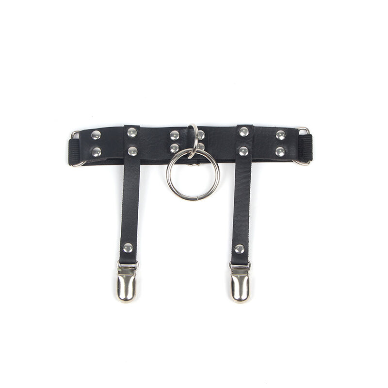 SUBBLIME - 953744 ADJUSTABLE LEATHER PUNK GARTER BLACK ONE SIZE - Bild 4