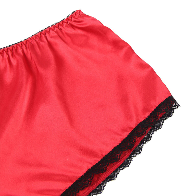 SUBBLIME - 953898 SILK AND LACE NIGHTGOWN + PANTIES RED S/M - Bild 14