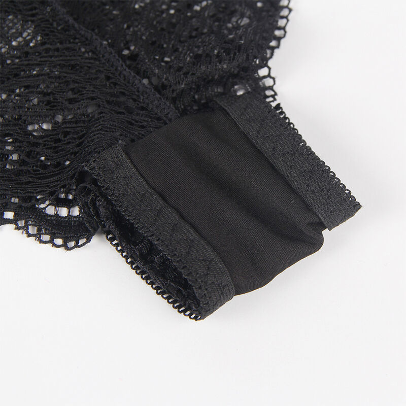 SUBBLIME - 953911 SILK AND LACE NIGHTGOWN + PANTIES BLACK S/M - Bild 9