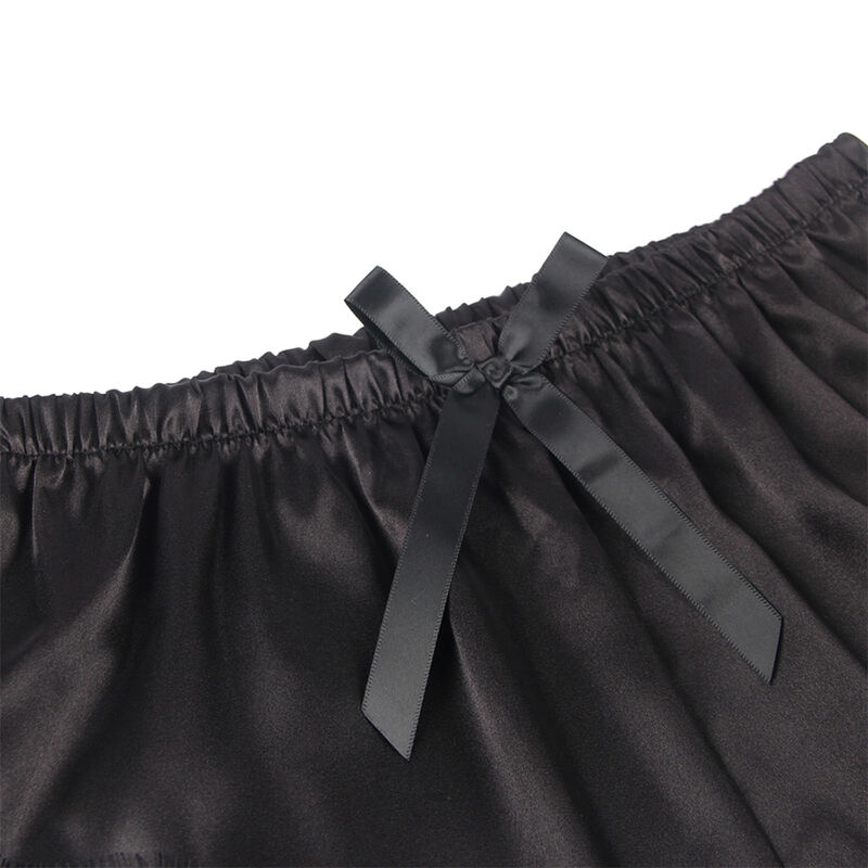 SUBBLIME - 953942 CASUAL SILK NIGHTGOWN + LACE PANTS BLACK L/XL - Bild 7