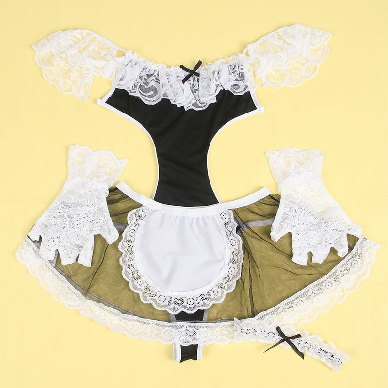 SUBBLIME - 954314 SEXY MAID COSTUME BLACK/WHITE L/XL - Bild 10