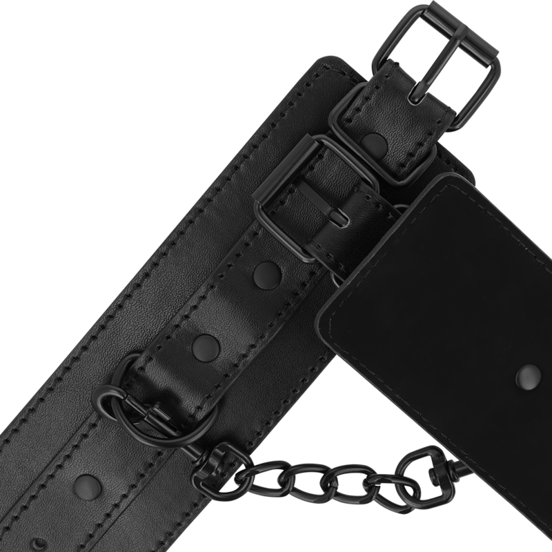 Alternative view of INTENSE - FETISH VEGAN LEATHER HANDCUFFS