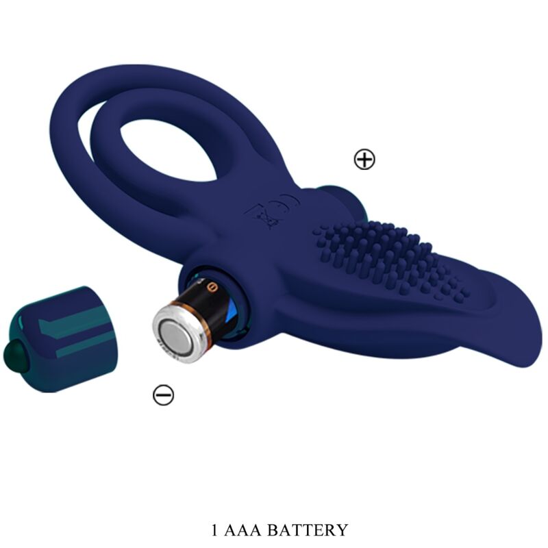 PRETTY LOVE - BRONSON DOUBLE RING WITH VIBRATION BLUE - Bild 9