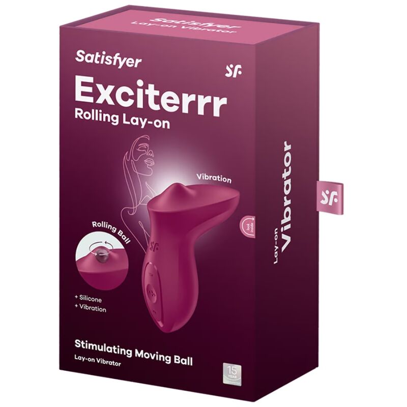 SATISFYER - EXCITERRR LAY-ON CLITORIS BERRY VIBRATOR - Bild 5