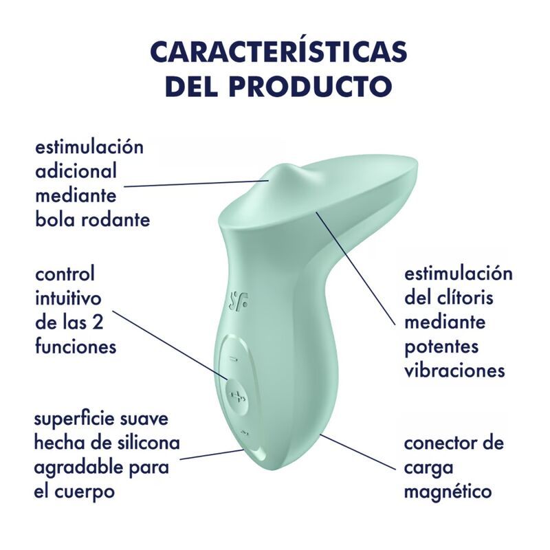 SATISFYER - EXCITERRR LAY-ON CLITORIS MINT VIBRATOR - Bild 4