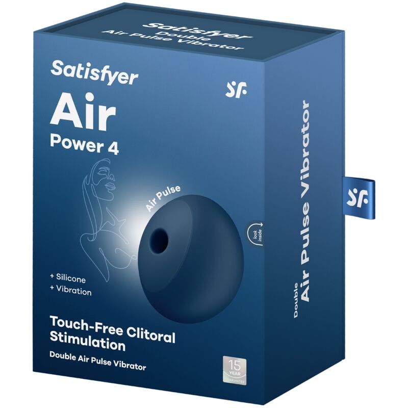 SATISFYER - AIR POWER 4 STIMULATOR & VIBRATOR 12 VIBRATIONS BLUE - Bild 10