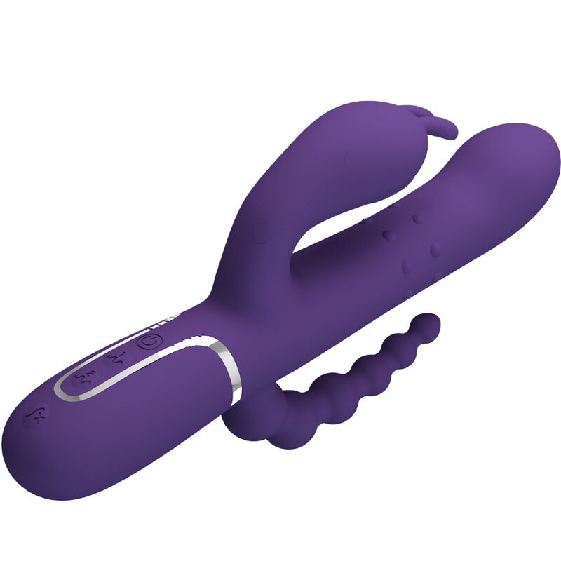 PRETTY LOVE - CAMMY TRIPLE VIBRATOR MULTIFUNCTION 4 IN 1 PURPLE - Bild 3