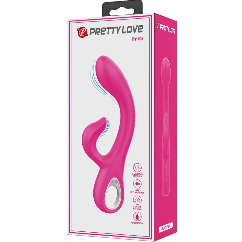 Alternative view of PRETTY LOVE - FRITZ RABBIT VIBRATOR 12 VIBRATIONS PINK