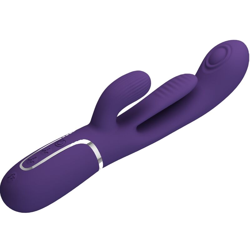 PRETTY LOVE - SHANIA TRIPLE RABBIT VIBRATOR MULTIFUNCTION PURPLE - Bild 11