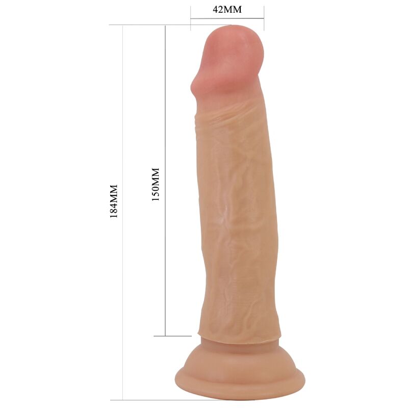 PRETTY LOVE - QUENTIN REALISTIC DILDO 18 CM FLESH - Bild 4