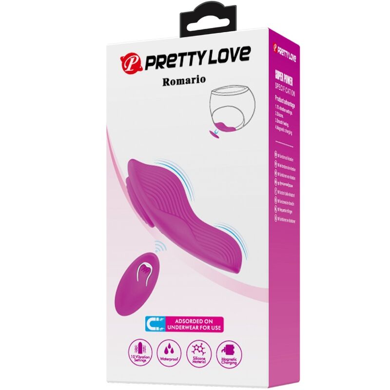 PRETTY LOVE - ROMARIO LAY-ON CLITORIS STIMULATOR REMOTE CONTROL PINK - Bild 9