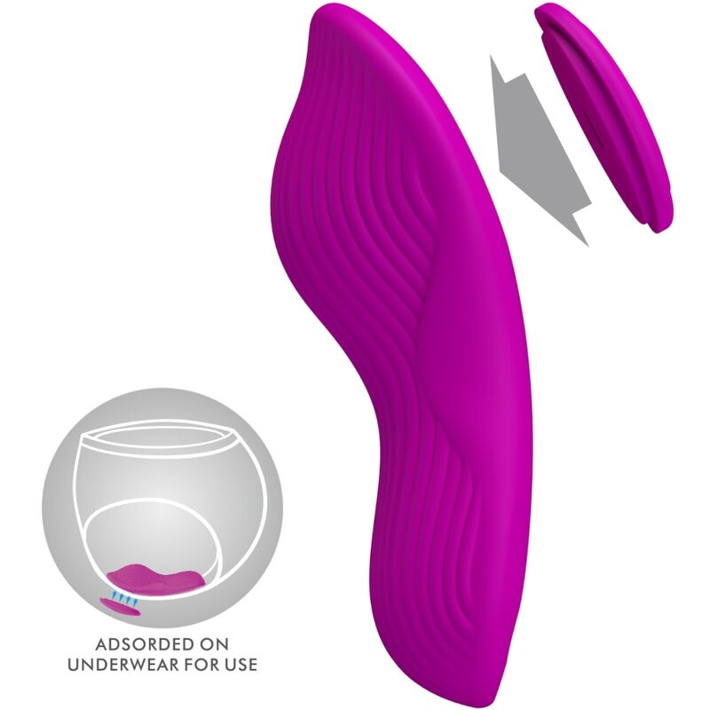 Alternative view of PRETTY LOVE - ROMARIO LAY-ON CLITORIS STIMULATOR REMOTE CONTROL PINK