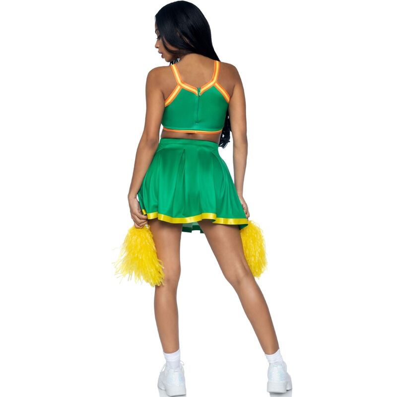 LEG AVENUE - COSTUME CHEERLEADER GREEN S/M - Bild 3