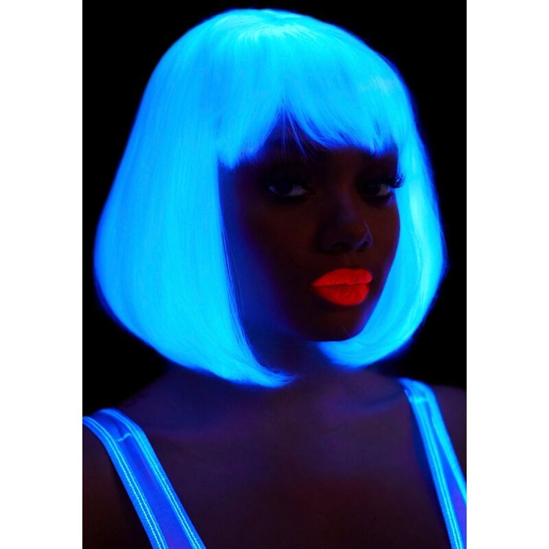 Alternative view of LEG AVENUE - PHOSPHORESCENT BOB CUT WIG WHITE