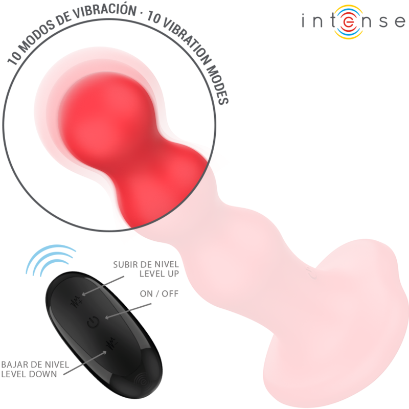 INTENSE - CODY VIBRATOR WITH SUCTION CUP RED REMOTE CONTROL - Bild 5