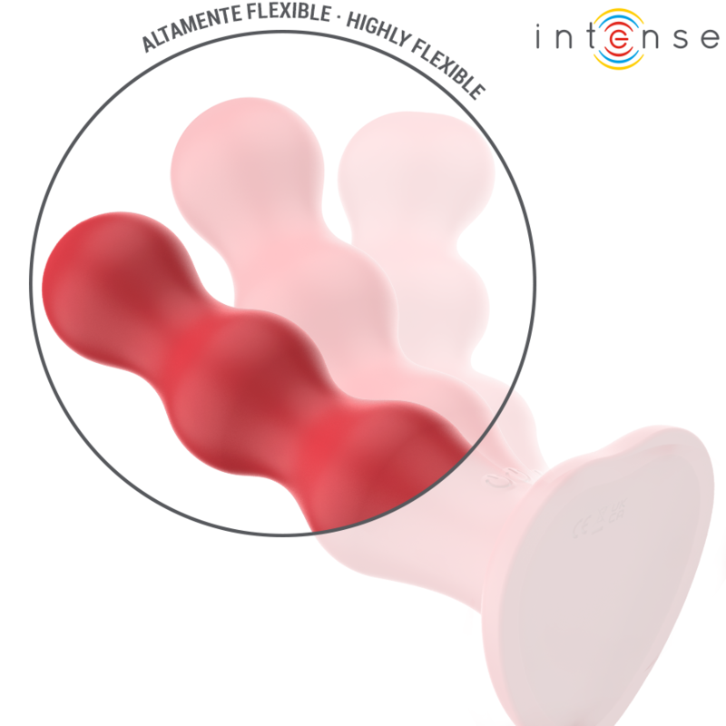 INTENSE - CODY VIBRATOR WITH SUCTION CUP RED REMOTE CONTROL - Bild 4