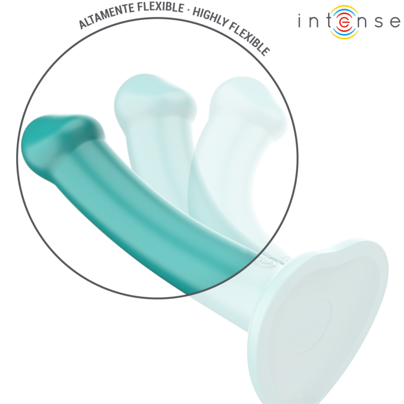 Alternative view of INTENSE - KATIE VIBRATOR WITH SUCTION CUP 10 VIBRATIONS BLUE REMOTE CONTROL