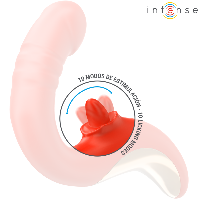 INTENSE - PAULINA VIBRATOR AND STIMULATOR IN U SHAPE RED - Bild 6