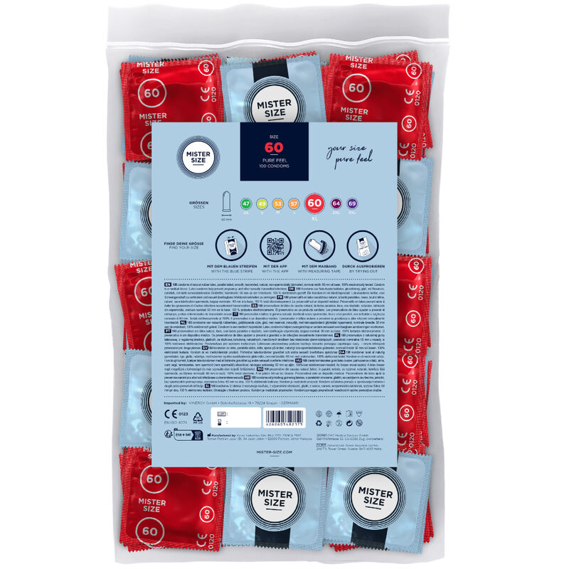 Alternative view of MISTER SIZE - CONDOM SIZE XL 60 MM (100 UNITS)