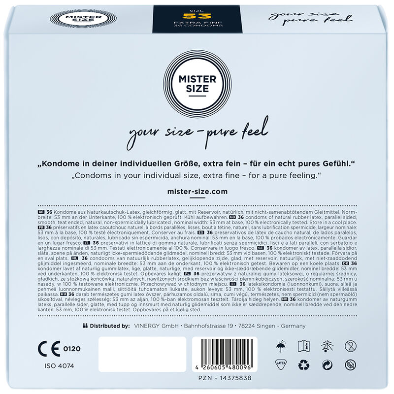MISTER SIZE - CONDOM SIZE M 53 MM (36 UNITS) - Bild 3