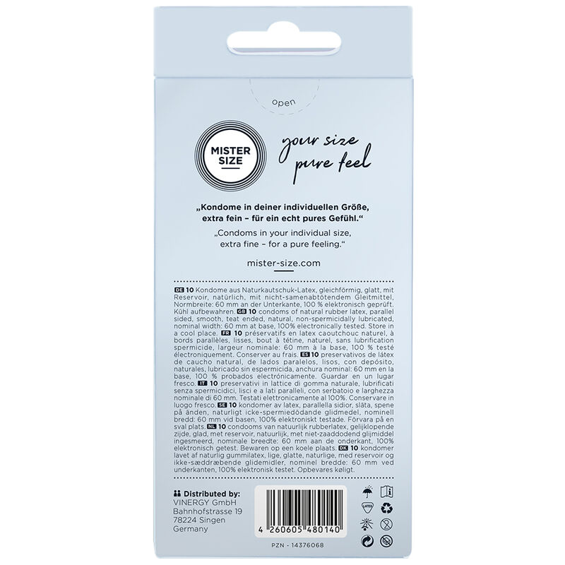 MISTER SIZE - CONDOM SIZE XL 60 MM (10 UNITS) - Bild 3