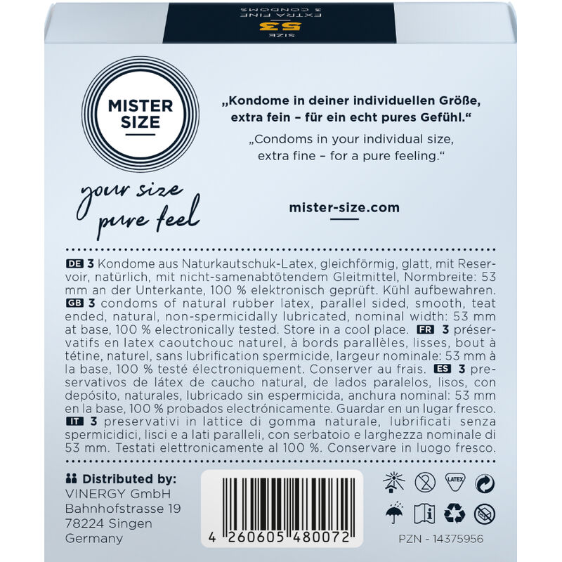 MISTER SIZE - CONDOM SIZE M 53 MM (3 UNITS) - Bild 3