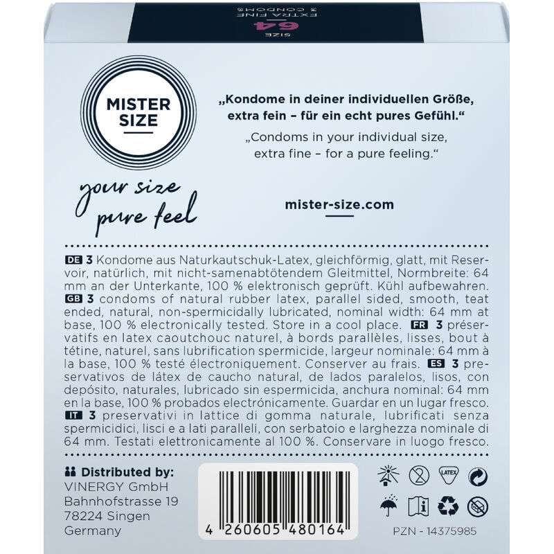 Alternative view of MISTER SIZE - CONDOMS SIZE XXL 64 MM (3 UNITS)