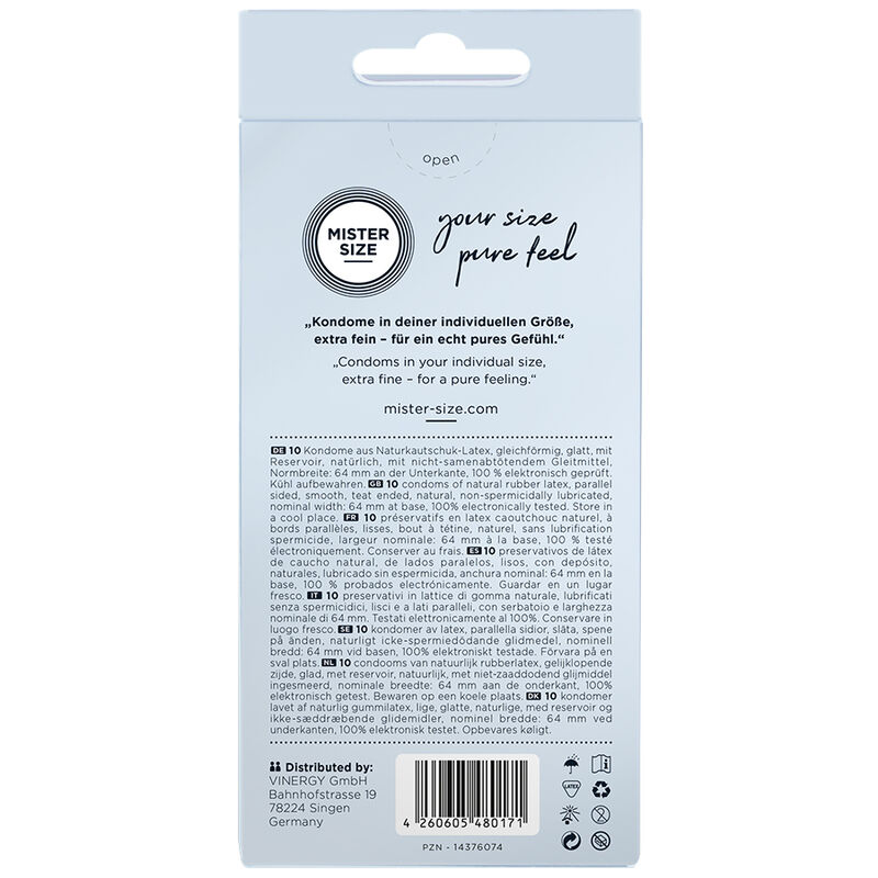 Alternative view of MISTER SIZE - CONDOMS SIZE XXL 64 MM (10 UNITS)
